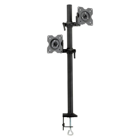 Кронштейн Kromax OFFICE-5 черный для 2-х мониторов LCD 15"-32", настольный, VESA 75x75/100x100, высота до 730 мм, купить в Краснодаре