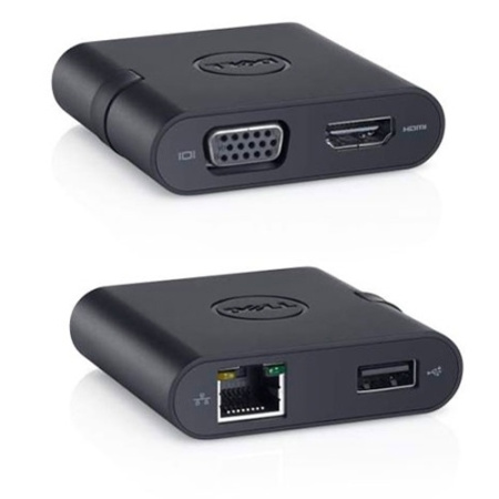 Адаптер Dell™ с разъемом USB 3.0 и разъемами HDMI, VGA, Ethernet, USB 2.0 USB port-replicator, купить в Краснодаре