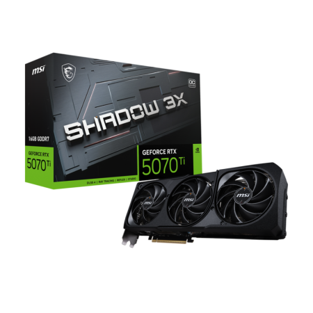 Видеокарта MSI GeForce RTX 5070 Ti 16G SHADOW 3X OC, купить в Краснодаре