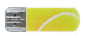 Флеш накопитель 8GB Verbatim Mini Sport Edition, USB 2.0, Теннис