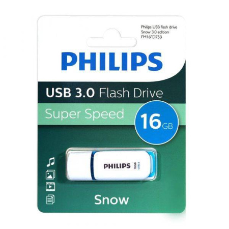 Флеш накопитель 16GB PHILIPS SNOW3.0 16GB, USB 3.0, купить в Краснодаре