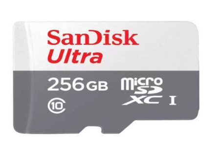 Флеш карта microSD 256GB SanDisk microSDXC Class 10 Ultra UHS-I A1 100MB/s, купить в Краснодаре