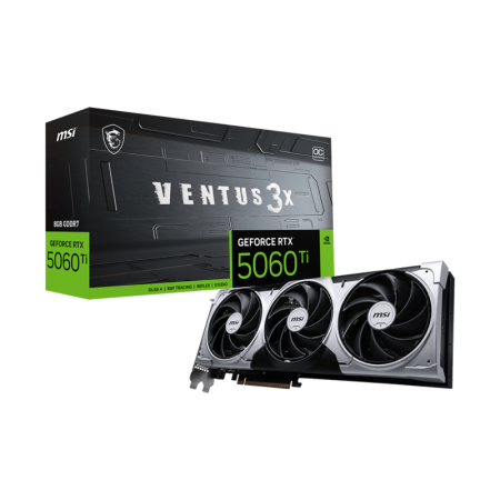 Видеокарта MSI GeForce RTX 5060 Ti 8G VENTUS 3X OC, купить в Краснодаре