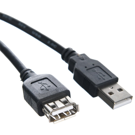 Кабель Telecom USB 2.0 Type-AM - USB 2.0 Type-AF 1.5м, купить в Краснодаре