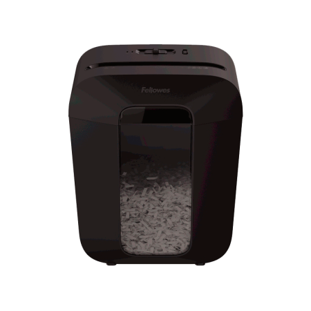 Шредер Fellowes® Powershred® LX50, DIN P-4, 4х37мм, 9лст., 17 лтр., уничт.: скрепки,скобы,карты Fellowes FS-44060, купить в Краснодаре