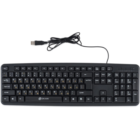Клавиатура Oklick 130M черный USB (337077) Oklick 337077, купить в Краснодаре