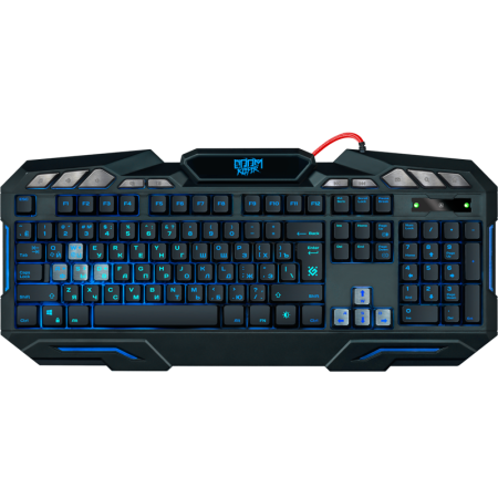 Defender Проводная игровая клавиатура Doom Keeper GK-100DL RU,3-х цветная,19 Anti-Ghost Defender Doom Keeper GK-100DL, купить в Краснодаре