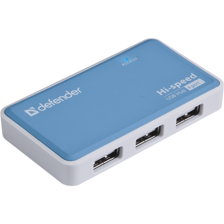 Defender Универсальный USB разветвитель Quadro Power USB2.0, 4порта, блок питания2A Defender Quadro Power USB2.0, купить в Краснодаре