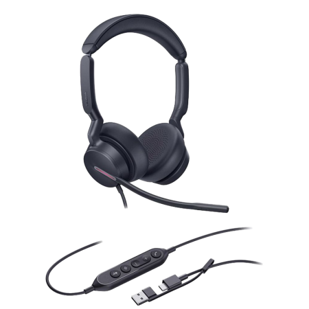 Гарнитура проводная Yealink UH46 Dual UC USB-C/A, купить в Краснодаре