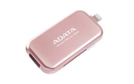 Флеш накопитель 128GB A-DATA i-Memory Elite UE710, USB 3.0/Lightning, Rose Gold, купить в Краснодаре