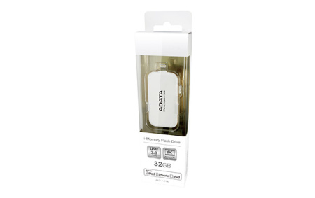 Флеш накопитель 128GB A-DATA i-Memory Elite UE710, USB 3.0/Lightning, Белый, купить в Краснодаре