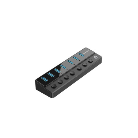 Концентратор Vention OTG USB 3.0 на 7 портов Черный Vention CHXB0, купить в Краснодаре