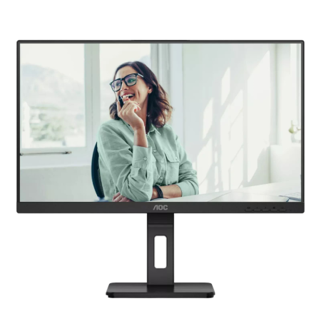 Монитор AOC Q27P3CV 27" 2560x1440, IPS, 75Hz, 20M:1, 250cd, 4 ms, 2xHDMI 1.4, DisplayPort 1.2, 4xUSB 3.2, DP+PD USB Type-C * 65W Speakers, RJ45, Height adj 150, pivot, VESA 100, 3Y, Black AOC Q27P3CV, купить в Краснодаре