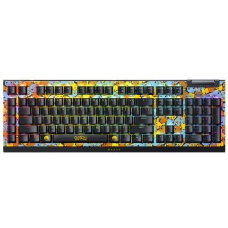 Игровая клавиатура Razer BlackWidow V4 X (Green Switch) - Pokemon Kanto Starters Ed. - US Layout Razer BlackWidow V4 X RZ03-04704200-R3M1, купить в Краснодаре