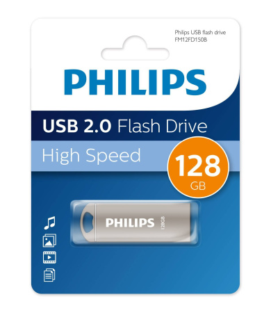 Флеш накопитель 128GB PHILIPS IRON 2.0 128GB, USB 2.0, купить в Краснодаре