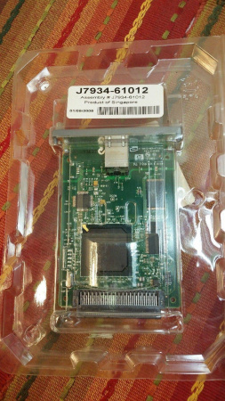 Сервер печати HP Jetdirect 620N Internal Print Server (10/100Base-TX,EIO,LJ 2xxx/4xxx/5xxx/8xxx/9000) (J7934A/J7934G/GB), купить в Краснодаре