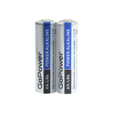 Батарейка AA GoPower LR6 AA Shrink 2 Alkaline 1.5V (00-00015599), купить в Краснодаре