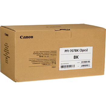 Набор черных картриджей PFI-707 BK (3 PCS) для Canon iPF830/840/850 (3 по 700 мл)
