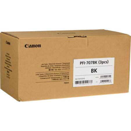Набор черных картриджей PFI-707 BK (3 PCS) для Canon iPF830/840/850 (3 по 700 мл), купить в Краснодаре