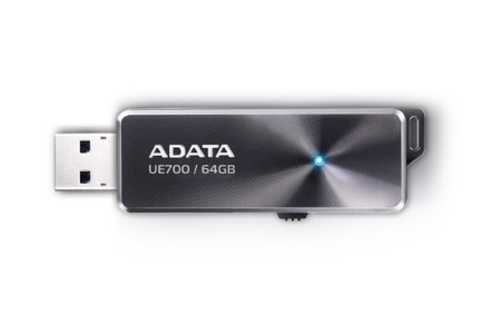 Флеш накопитель 64GB A-DATA DashDrive Elite UE700, USB 3.0, Черный, металлич., купить в Краснодаре