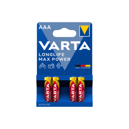 Батарейка AAA Varta LONGLIFE MAX POWER (MAX TECH) (4703101404), купить в Краснодаре