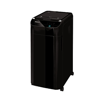 Шредер Fellowes® AutoMax® 450C, автоподача, DIN P-4, 4х38мм, 450 лст., 68 лтр., Smart Lock Fellowes 100135793