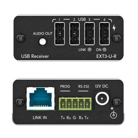 Передатчик и приемник сигналов USB 2.0 и RS?232 по витой паре; поддержка PoC [50-00015690] Kramer EXT3-U-KIT, купить в Краснодаре