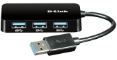 Разветвитель USB 3.0 D-Link DUB-1341 4порт. черный (DUB-1341), купить в Краснодаре
