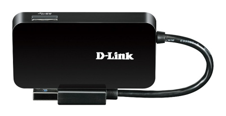 Разветвитель USB 3.0 D-Link DUB-1341 4порт. черный (DUB-1341), купить в Краснодаре