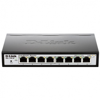 Коммутатор D-Link Switch DGS-1100-08/A1A 8 ports Switch Ethernet 10/100/1000 Mbps, купить в Краснодаре