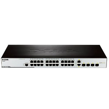 Управляемый коммутатор D-Link DES-3200-28/C1A 24-port Switch 10/100Mbps/4 Combo 1000 Mbps/SFP/19"