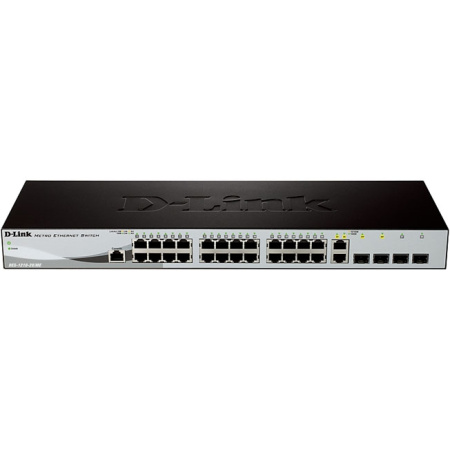 Коммутатор D-Link DES-1210-28/ME/B2A 2 SFP+2 Combo + 24 ports 10/100Base, купить в Краснодаре