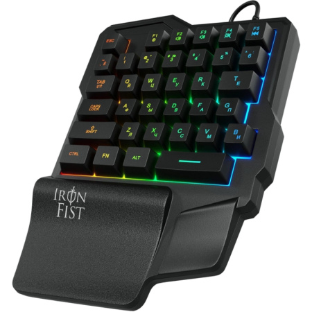 Игровой блок Oklick 701G IRON FIST черный USB for gamer LED (подставка для запястий) (1196590) Oklick 1196590, купить в Краснодаре