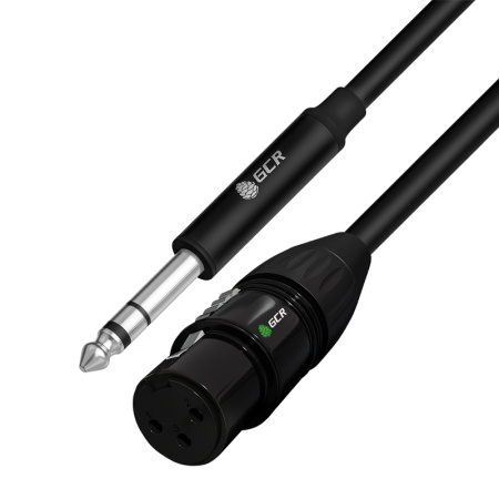 Кабель микрофонный jack 6,35mm GCR GCR-53439, купить в Краснодаре