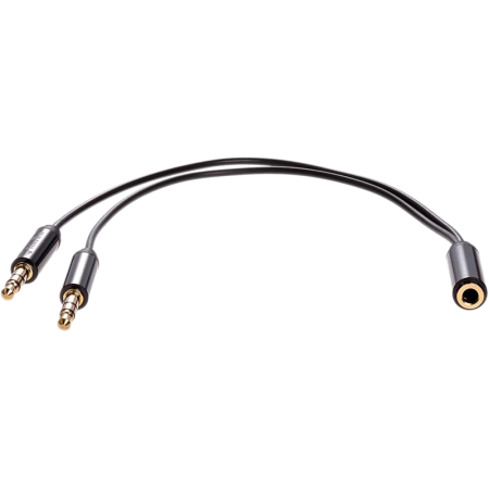 Кабель-адаптер Адаптер-переходник Telecom Jack 3.5 mm F/2 x Jack 3.5 mm M (TAV205M-0.2M), купить в Краснодаре