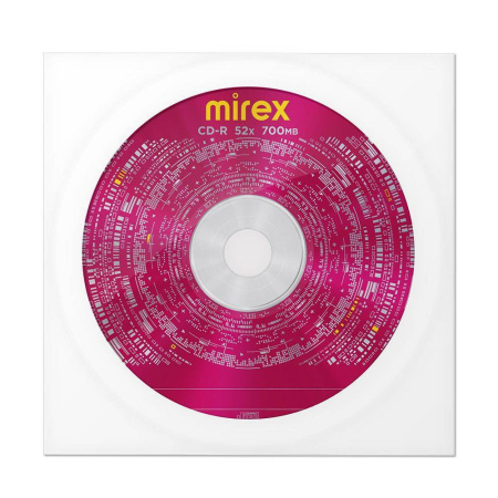 Диск CD-R Mirex 700 Mb, 52х, Maximum, Бум. конверт (1), (1/600), купить в Краснодаре