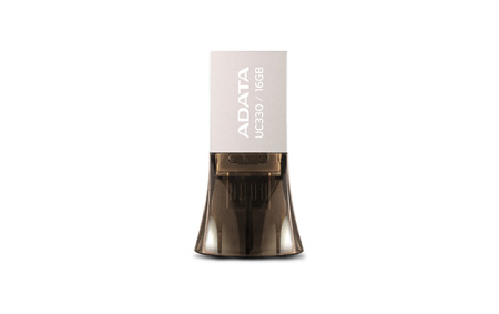 Флешка 16GB A-DATA DashDrive UC330 OTG USB 2.0/MicroUSB Серебро/Черный, купить в Краснодаре