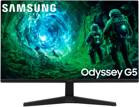 МОНИТОР 27" Samsung Odyssey G5 LS27FG532EIXCI Black (IPS, 2560x1440, 200Hz, 1 ms, 178°/178°, 300 cd/m, 1000:1, +2xНDMI), купить в Краснодаре