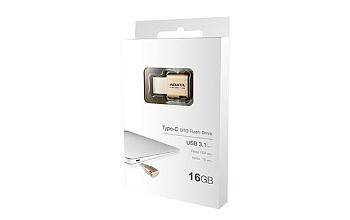 Флеш накопитель 16GB A-DATA Choice UC350, USB3.1/Type-C, Золотой