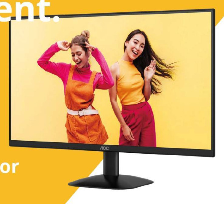 МОНИТОР 27" AOC U27B35 Black (4K, IPS, 3840x2160, 4 ms, 178°/178°, 300 cd/m, 20M:1, +2xHDMI 2.0, +DisplayPort 1.4), купить в Краснодаре
