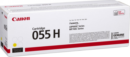 Тонер-картридж желтый CRG 055 H Y для Canon LBP66x/MF74x, купить в Краснодаре