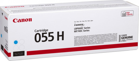 Тонер-картридж голубой CRG 055 H C для Canon LBP66x/MF74x, купить в Краснодаре