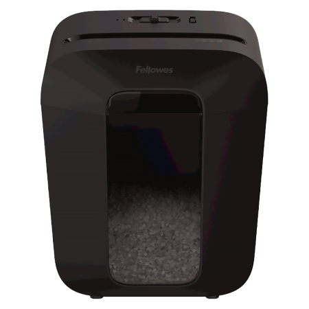 Шредер Fellowes® Powershred® LX41, DIN P-4, 4х12мм, 8 лст., 17 лтр., уничт.: скрепки,скобы,карты Fellowes FS-43007, купить в Краснодаре