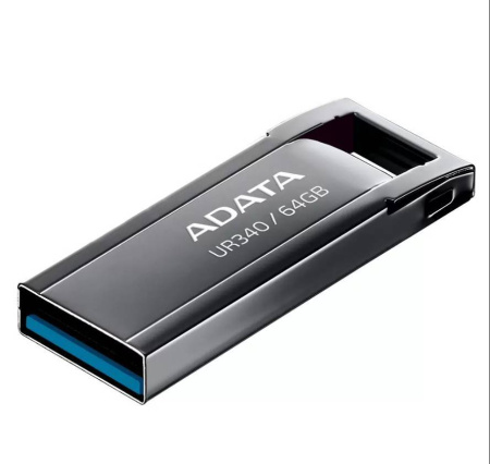 Флеш накопитель 64GB A-DATA UR340, USB 3.2, черный, купить в Краснодаре