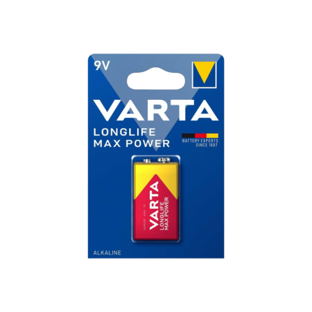 Батарейка Крона Varta LONGLIFE MAX POWER (MAX TECH) Крона 6LR61 BL1 Alkaline 9V (4722), купить в Краснодаре