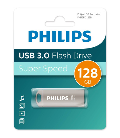 Флеш накопитель 128GB PHILIPS IRON 3.0 128GB, USB 3.0, купить в Краснодаре