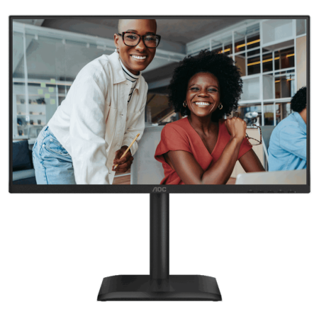 Монитор AOC 24E4U 23.8" 1920x1080, IPS, 200Hz, 80M:1, 300cd, 4 ms, HDMI 1.4, DisplayPort 1.2, 4*USB, Speakers, Height adj 150, pivot, VESA 100, 3Y, black Монитор AOC 24E4U, купить в Краснодаре