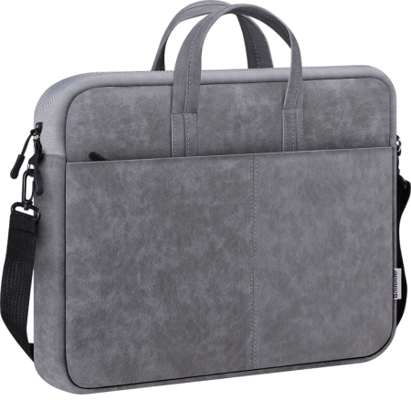Defender Сумка для ноутбука Solid 15.6" PU кожа, серый, карман Defender 26088, купить в Краснодаре