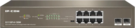 Неуправляемый PoE коммутатор Tenda G1110P-8-150W, купить в Краснодаре