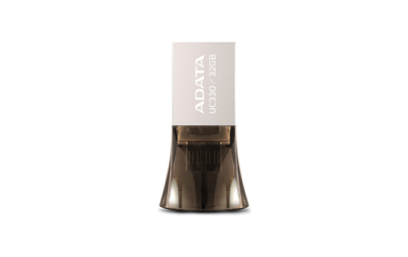 Флешка 32GB A-DATA DashDrive UC330 OTG USB 2.0/MicroUSB Серебро/Черный, купить в Краснодаре
